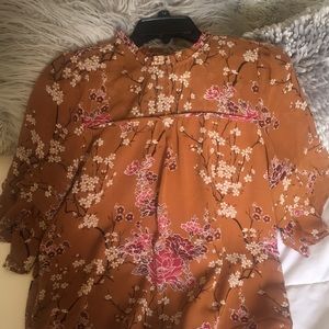 3/4 length sleeve blouse